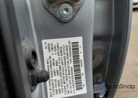 2018 Honda Civic Lx из США, поврежденный, VIN 2HGFC2F53JH535936